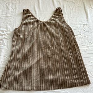 chico’s • metalic oversized tank top